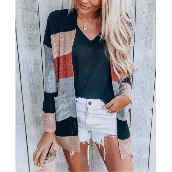 Emma Colorblock Cardigan - Picture 2 of 8